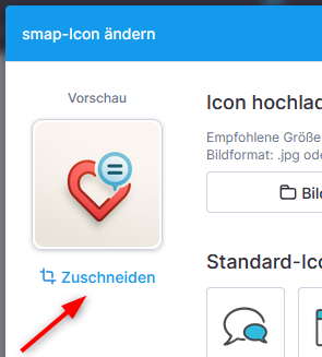 smap Icon Zuschnitt